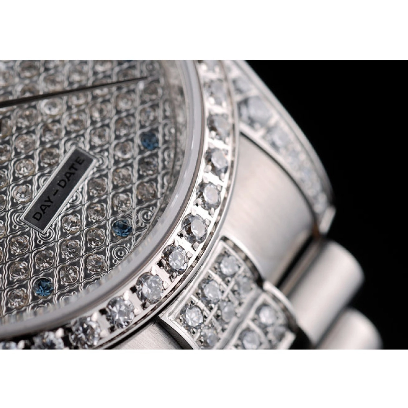 Rolex copies cheap Dial Rolex Bracelet Diamond DayDate Steel Stainless 41986 Plated Diamond Plated 0712